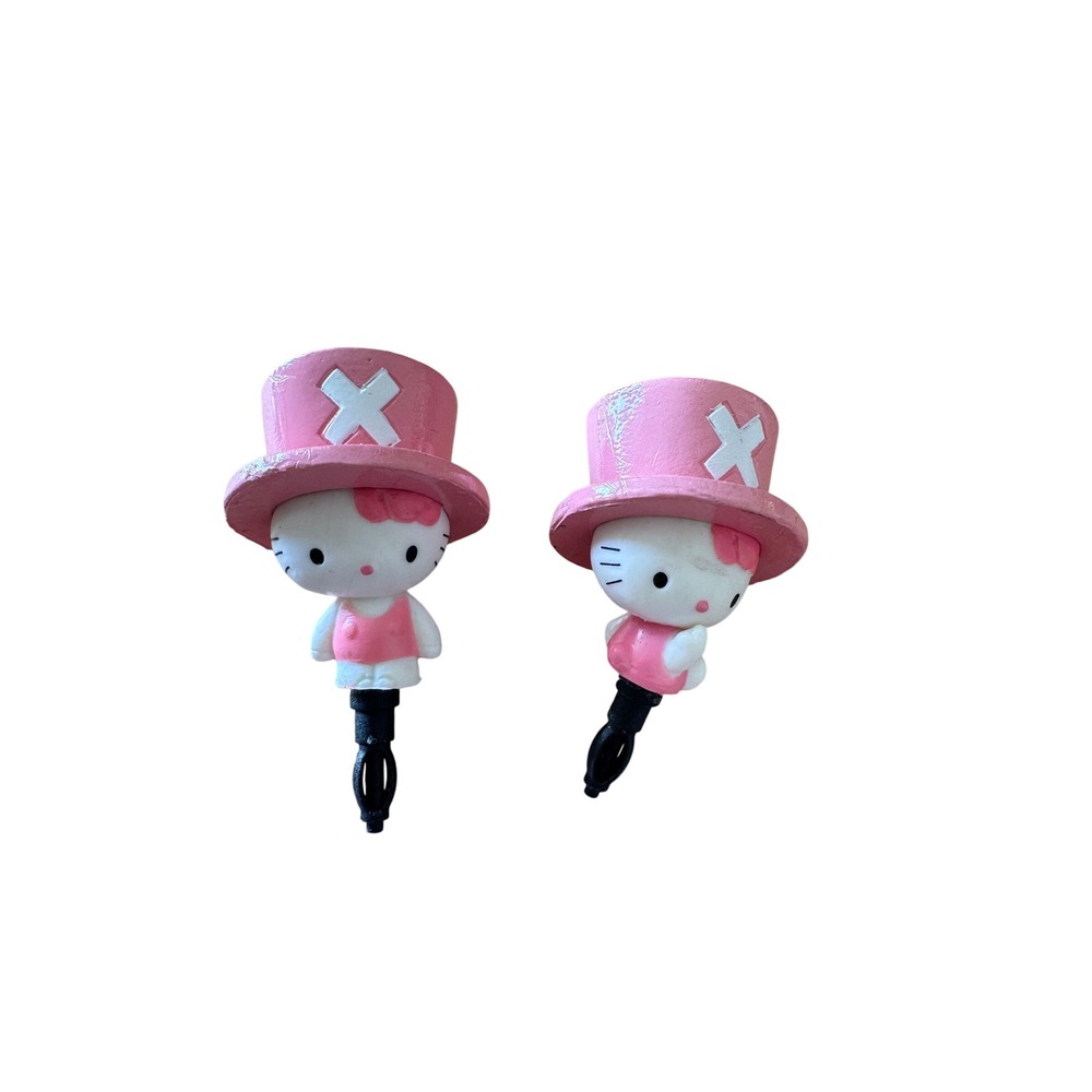 One Piece x Hello Kitty Chopper Earphone Jack Accessory Set of 2 Pink Hat Plug